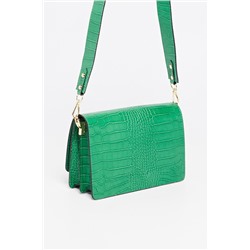 Bandolera de piel Raba Verde