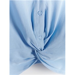 Блузка с декоративным узлом