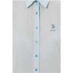 Kadın Turkuaz Uzun Kollu Gömlek