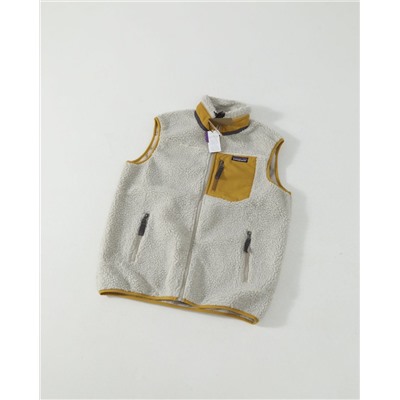 Лимитированный жилет из овечьего флиса с воротником-стойкой PATAGONI*A