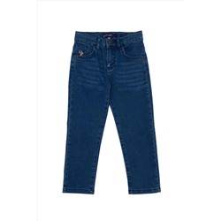 Erkek Çocuk Mavi Jean Pantolon