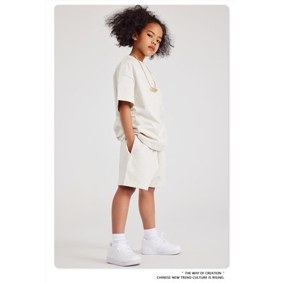 Детские трикотажные шорты подойдут в комплект к футболке выше  Фабрика, проверенный поставщик  Материал: 80% хлопок, 20% полиэстер