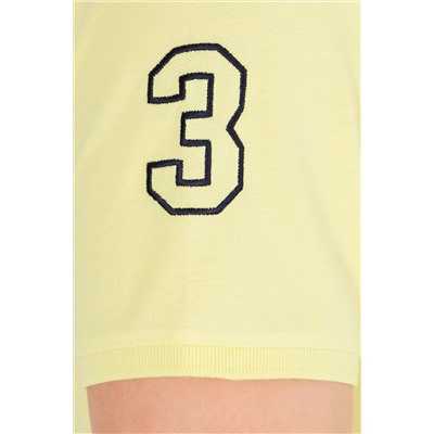 Erkek Açık Sarı Basic Polo Yaka Tişört