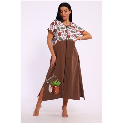 Халат на молнии Кокос