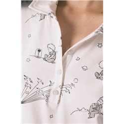 Camisón corto 100% algodón estampado El Principito