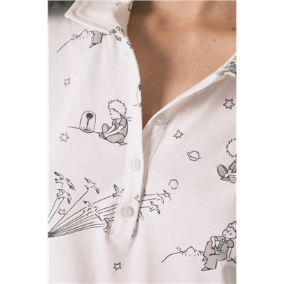 Camisón corto 100% algodón estampado El Principito