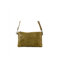 Bandolera de piel Verde claro