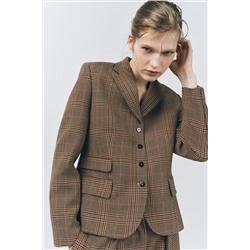 ZW COLLECTION CHECK BLAZER