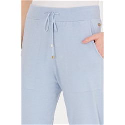 Kadın Mavi Triko Pantolon