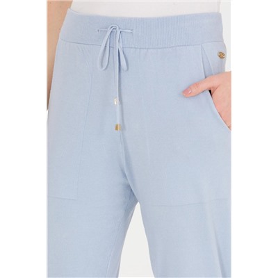 Kadın Mavi Triko Pantolon