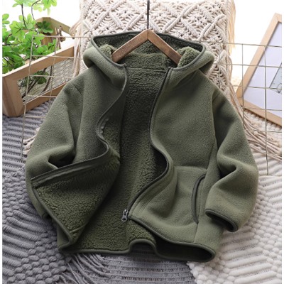 Флисовая кофта с капюшоном