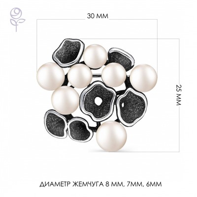 Брошь серебряная 925 арт.56013S1B