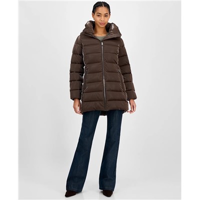 BCBG Women's Hooded Puffer Coat