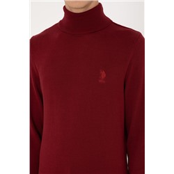 Erkek Slim Fit Boğazlı Yaka Boğazlı Basic Kazak