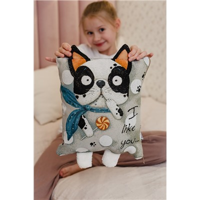 Наволочка декоративная Бульдог 32*32