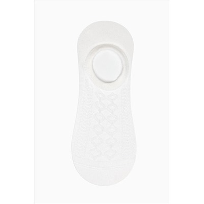 Penti Lemon Jacquard Beyaz Sarı 3lü Sneaker Çorap