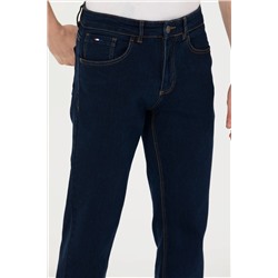 Erkek Lacivert Jean Pantolon