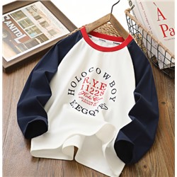 Хлопковый лонгслив для мальчиков