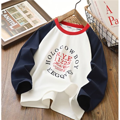 Хлопковый лонгслив для мальчиков