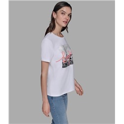 LUXE BONJOUR PARIS LOGO TEE