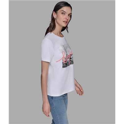 LUXE BONJOUR PARIS LOGO TEE