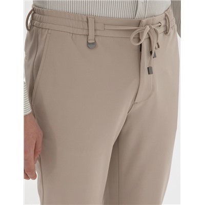 Bej Klasik Jogger Pantolon
