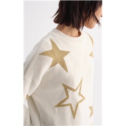 Karl Lagerfel*d 🌟коллекция 2024⚡️ трендовый теплый свитер из смеси овечий шерсти. Яркая пятиконечная звезда и буквенный жаккард выглядят очень стильно.. цена на бирке 299 💵 экспорт!