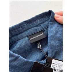 Мужская джинсовая рубашка  ЭМПОРИО АРМАН*И