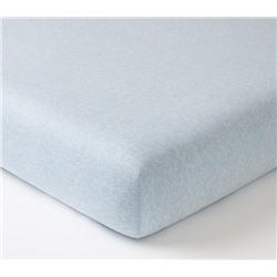 Organic Heathered Jersey Crib Fitted Sheet