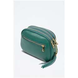 Bandolera de piel Verde y dorado - Firenze Artegiani