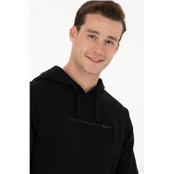 Erkek Siyah Sweatshirt