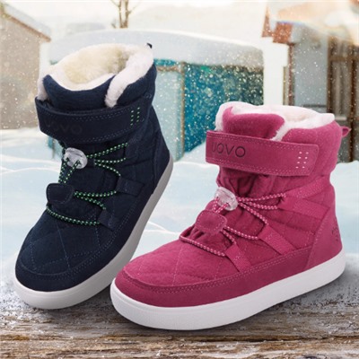 Зимние ботинки из замши