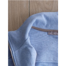 Бомбер среднего объема на молнии из петельчатого футера двухнитки с эластаном