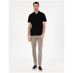 Siyah Slim Fit Polo Yaka Tişört