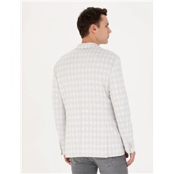 Açık Gri Slim Fit Ceket