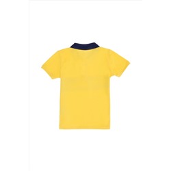 Erkek Çocuk Sarı Polo Yaka Tişört