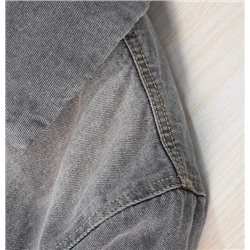 Куртка из выстиранного и потертого денима из хлопка