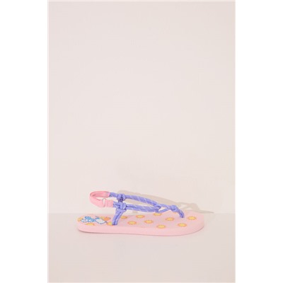 Chanclas tiras morado y rosa Snoopy