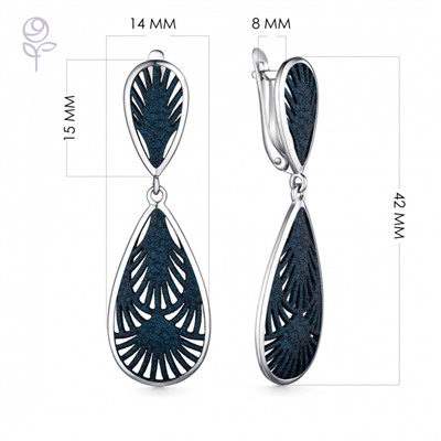 Серьги серебро 52934SU