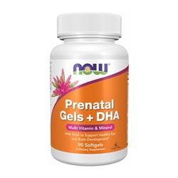Prenatal Gels + DHA, Пренатальный Комплекс + DHA - 90 капсул