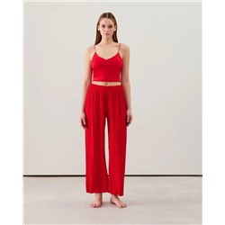 Pantalón ancho plisado