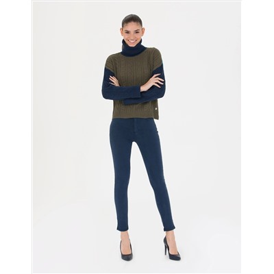 Lacivert Skinny Fit Pantolon