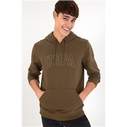 Erkek Haki Basic Sweatshirt