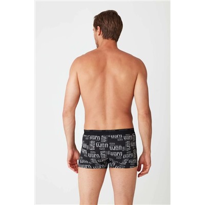 U.S. Polo Assn. Erkek Antrasit Melanj - Siyah 2 Li Boxer