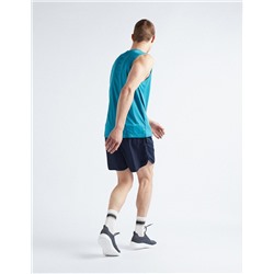 Reflective Sports Shorts, Men, Blue