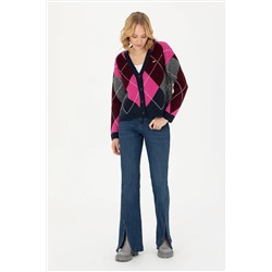 Kadın Lacivert Triko Hırka