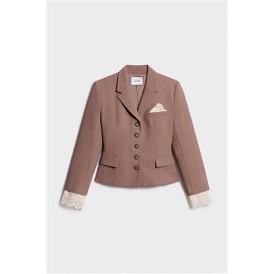 Приталенный джемпер с кружевом и широкие брюки   ЛАЙ*М