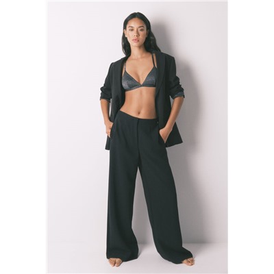 Sujetador NATURAL lurex terciopelo negro