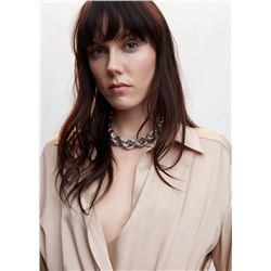 Vestido satinado abertura