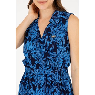 Kadın Lacivert Dokuma Elbise